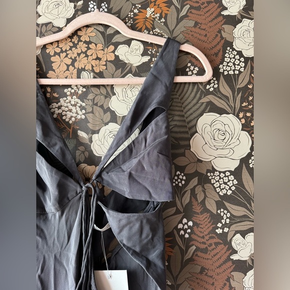 NWT Christopher Esber Triquetra Contoured Tank Dress in Charcoal size 6 - Picture 6 of 11